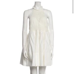 NWT A.L.C. Salines Crochet Neck Flare Dress Size 10